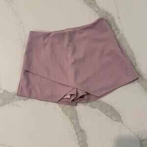 Altar’d State Asymmetrical Skort Skirt Women's Small Mauve Side Zipper Coquette